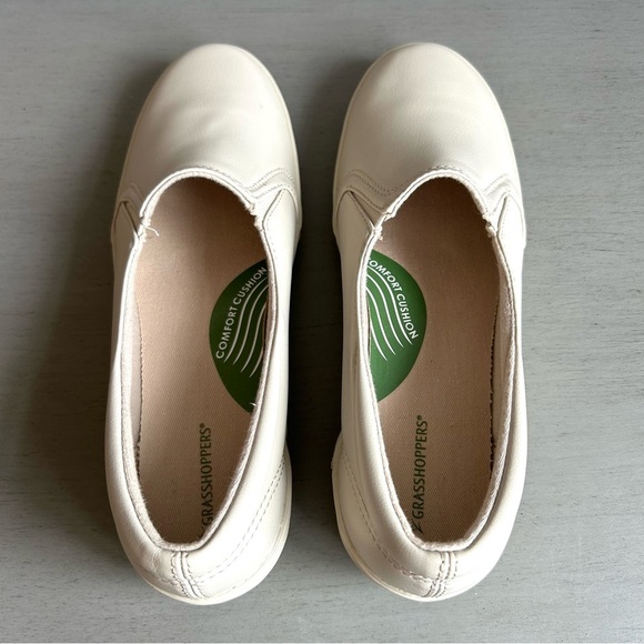 Grasshoppers Women Slip On Loafer Flat Sz 8 Jensen Stone Smooth Comfort - Picture 7 of 11